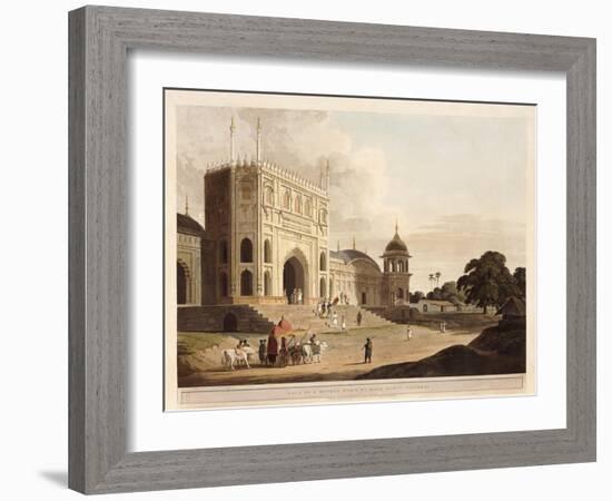 Gate of a Mosque Built by Hafiz Ramut, Pillibeat, 1825-1826-Thomas & William Daniell-Framed Giclee Print