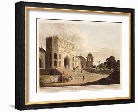 Gate of a Mosque Built by Hafiz Ramut, Pillibeat, 1825-1826-Thomas & William Daniell-Framed Giclee Print