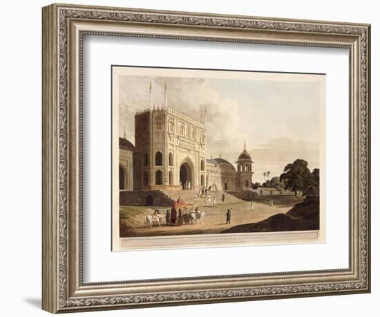 Gate of a Mosque Built by Hafiz Ramut, Pillibeat, 1825-1826-Thomas & William Daniell-Framed Giclee Print