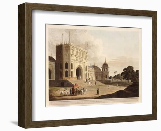 Gate of a Mosque Built by Hafiz Ramut, Pillibeat, 1825-1826-Thomas & William Daniell-Framed Giclee Print