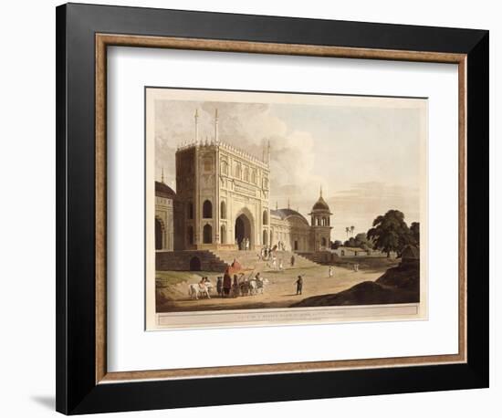 Gate of a Mosque Built by Hafiz Ramut, Pillibeat, 1825-1826-Thomas & William Daniell-Framed Giclee Print