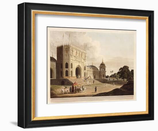 Gate of a Mosque Built by Hafiz Ramut, Pillibeat, 1825-1826-Thomas & William Daniell-Framed Giclee Print