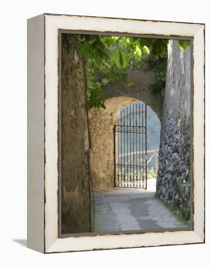 Gate of a Villa, Ravello, Salerno, Campania, Italy-null-Framed Premier Image Canvas