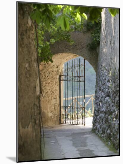 Gate of a Villa, Ravello, Salerno, Campania, Italy-null-Mounted Photographic Print