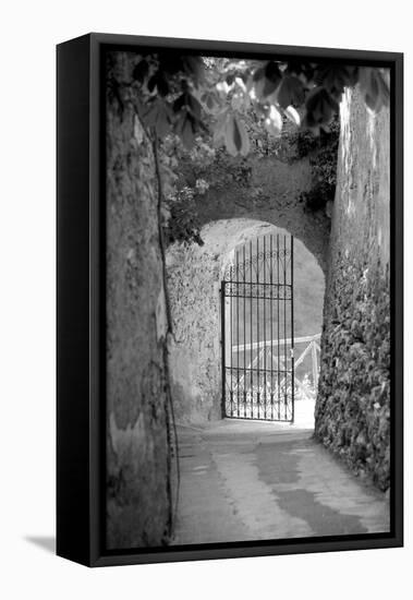 Gate of a villa, Ravello, Salerno, Campania, Italy-null-Framed Premier Image Canvas