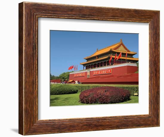 Gate of Heavenly Peace Gardens, the Forbidden City, Beijing, China-Miva Stock-Framed Photographic Print