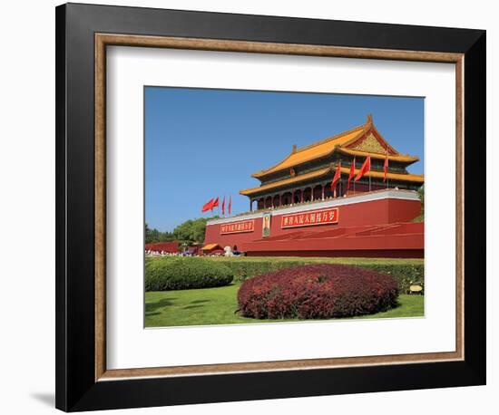 Gate of Heavenly Peace Gardens, the Forbidden City, Beijing, China-Miva Stock-Framed Photographic Print