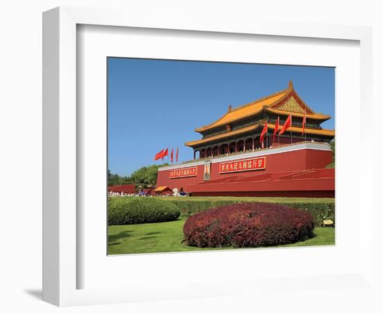 Gate of Heavenly Peace Gardens, the Forbidden City, Beijing, China-Miva Stock-Framed Photographic Print