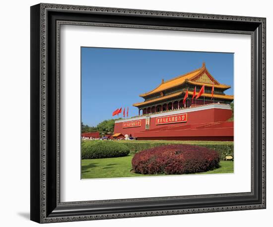 Gate of Heavenly Peace Gardens, the Forbidden City, Beijing, China-Miva Stock-Framed Photographic Print