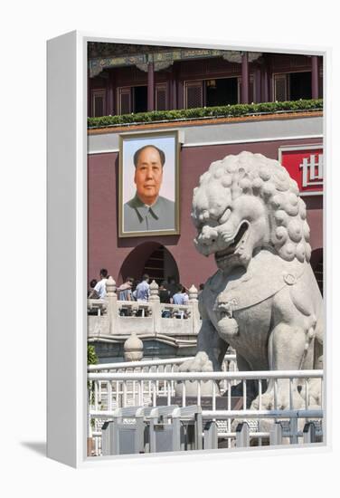 Gate of Heavenly Peace into the Forbidden City Tiananmen Square, Beijing China-Michael DeFreitas-Framed Premier Image Canvas