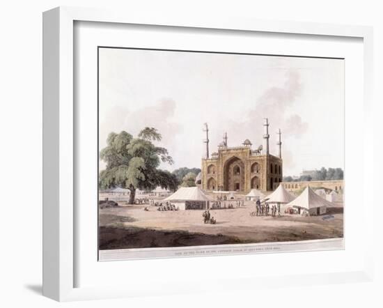 Gate of the Tomb of the Emperor Akbar-Thomas Daniell-Framed Giclee Print