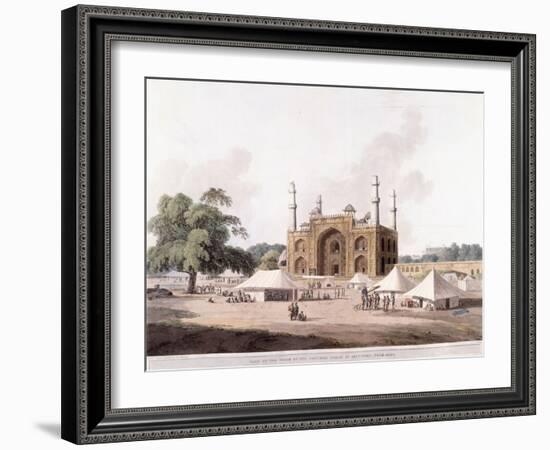 Gate of the Tomb of the Emperor Akbar-Thomas Daniell-Framed Giclee Print