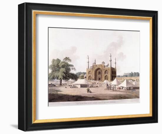 Gate of the Tomb of the Emperor Akbar-Thomas Daniell-Framed Giclee Print