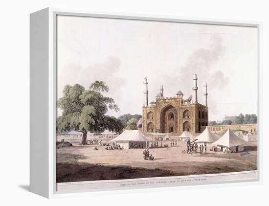 Gate of the Tomb of the Emperor Akbar-Thomas Daniell-Framed Premier Image Canvas