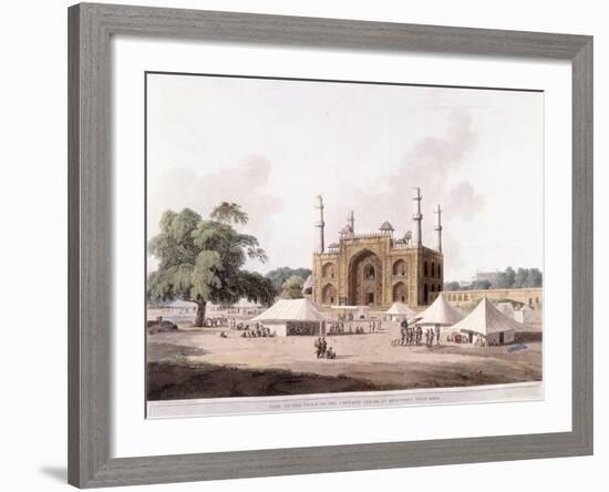 Gate of the Tomb of the Emperor Akbar-Thomas Daniell-Framed Giclee Print