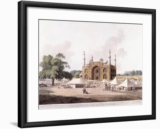 Gate of the Tomb of the Emperor Akbar-Thomas Daniell-Framed Giclee Print