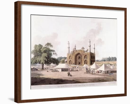 Gate of the Tomb of the Emperor Akbar-Thomas Daniell-Framed Giclee Print