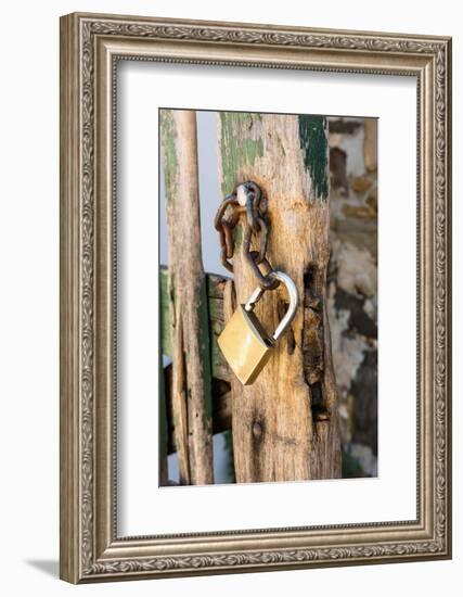 Gate, Padlock-Catharina Lux-Framed Photographic Print