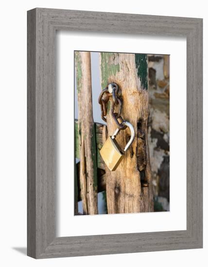 Gate, Padlock-Catharina Lux-Framed Photographic Print