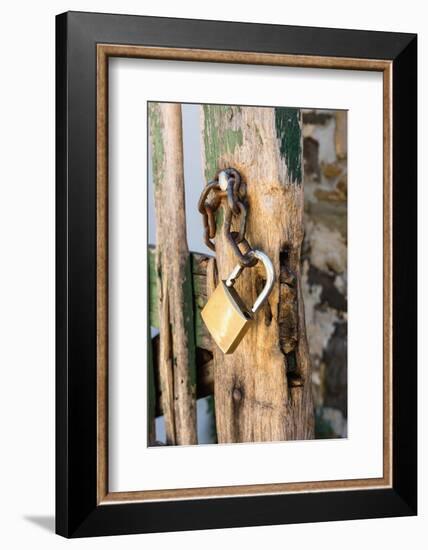 Gate, Padlock-Catharina Lux-Framed Photographic Print