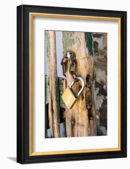 Gate, Padlock-Catharina Lux-Framed Photographic Print