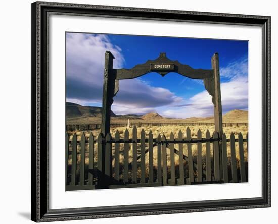 Gate To Historical Pioneer Cemetery-Joseph Sohm-Framed Photographic Print