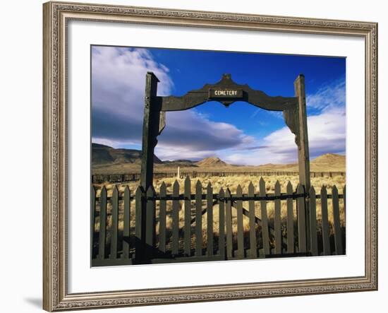 Gate To Historical Pioneer Cemetery-Joseph Sohm-Framed Photographic Print