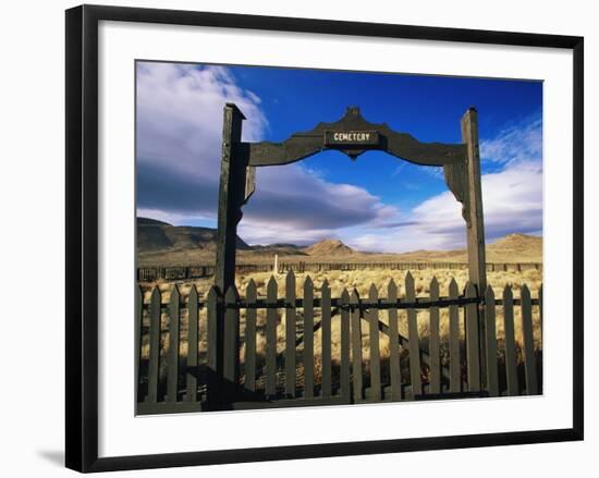 Gate To Historical Pioneer Cemetery-Joseph Sohm-Framed Photographic Print