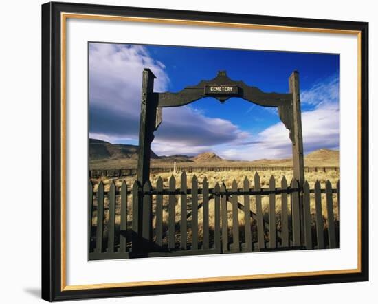 Gate To Historical Pioneer Cemetery-Joseph Sohm-Framed Photographic Print