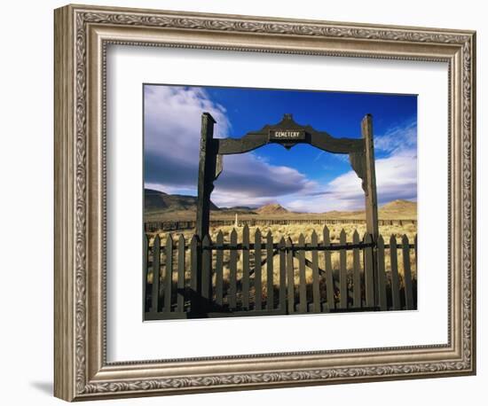 Gate To Historical Pioneer Cemetery-Joseph Sohm-Framed Photographic Print