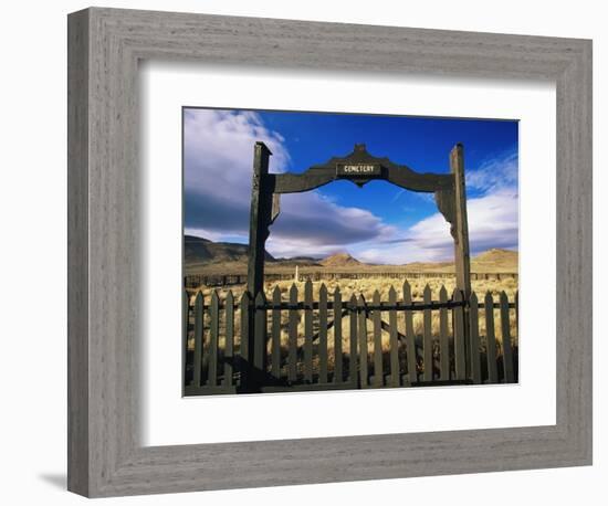 Gate To Historical Pioneer Cemetery-Joseph Sohm-Framed Photographic Print