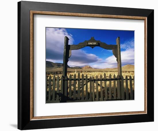 Gate To Historical Pioneer Cemetery-Joseph Sohm-Framed Photographic Print