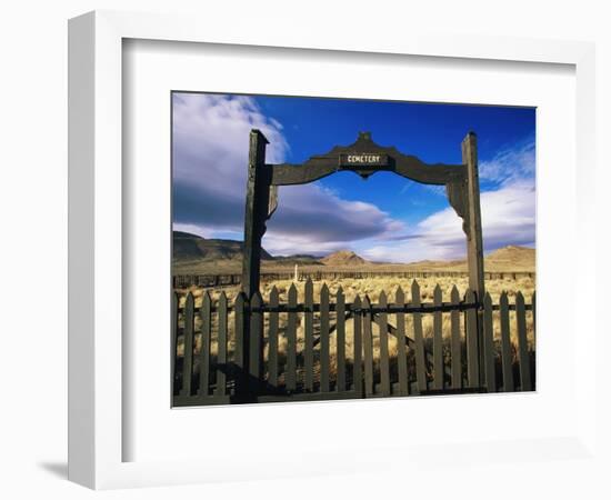 Gate To Historical Pioneer Cemetery-Joseph Sohm-Framed Photographic Print