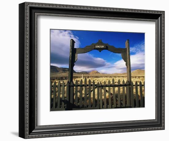 Gate To Historical Pioneer Cemetery-Joseph Sohm-Framed Photographic Print