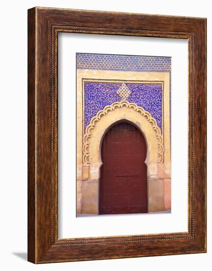 Gate to Royal Palace, Meknes, Morocco, North Africa, Africa-Neil Farrin-Framed Photographic Print