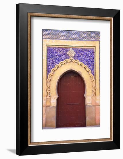 Gate to Royal Palace, Meknes, Morocco, North Africa, Africa-Neil Farrin-Framed Photographic Print