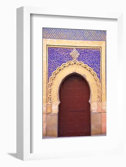 Gate to Royal Palace, Meknes, Morocco, North Africa, Africa-Neil Farrin-Framed Photographic Print