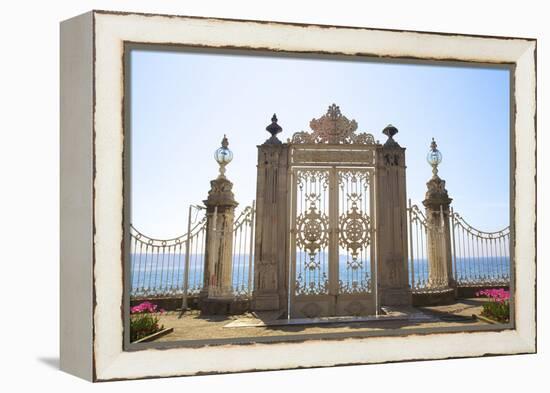 Gate to the Bosphorus, Dolmabahce Palace, Istanbul, Turkey, Europe-Neil Farrin-Framed Premier Image Canvas