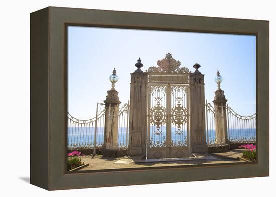 Gate to the Bosphorus, Dolmabahce Palace, Istanbul, Turkey, Europe-Neil Farrin-Framed Premier Image Canvas