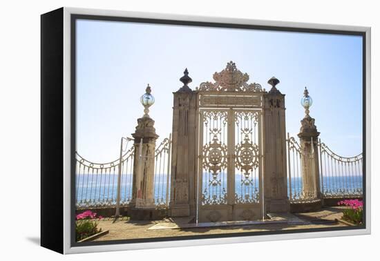 Gate to the Bosphorus, Dolmabahce Palace, Istanbul, Turkey, Europe-Neil Farrin-Framed Premier Image Canvas