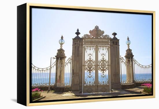 Gate to the Bosphorus, Dolmabahce Palace, Istanbul, Turkey, Europe-Neil Farrin-Framed Premier Image Canvas