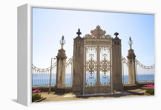 Gate to the Bosphorus, Dolmabahce Palace, Istanbul, Turkey, Europe-Neil Farrin-Framed Premier Image Canvas