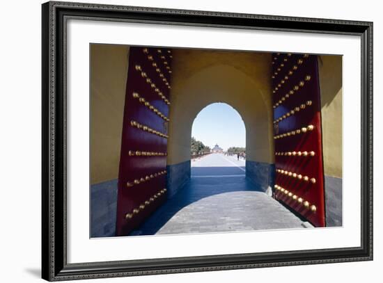 Gate to the Temple of Heaven, Beijing, China-George Oze-Framed Photographic Print