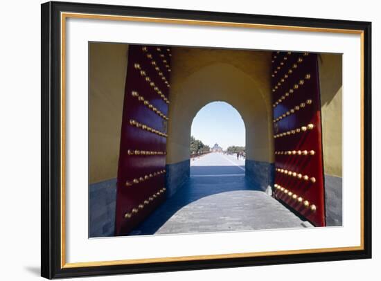 Gate to the Temple of Heaven, Beijing, China-George Oze-Framed Photographic Print