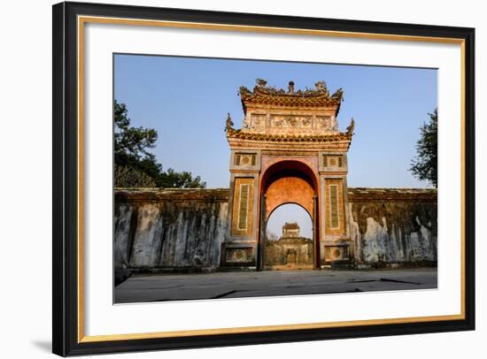 Gate, Tomb of Emperor Tu Duc of Nguyen Dynasty, Dated 1864, Group of Hue Monuments-Nathalie Cuvelier-Framed Photographic Print