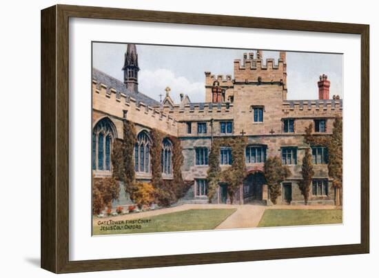 Gate Tower, First Court, Jesus Col, Oxford-Alfred Robert Quinton-Framed Giclee Print