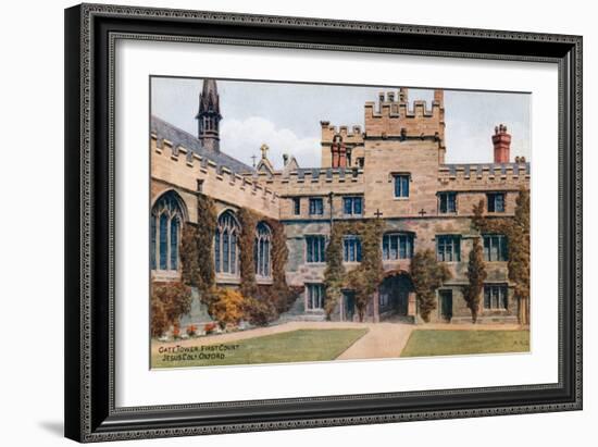 Gate Tower, First Court, Jesus Col, Oxford-Alfred Robert Quinton-Framed Giclee Print