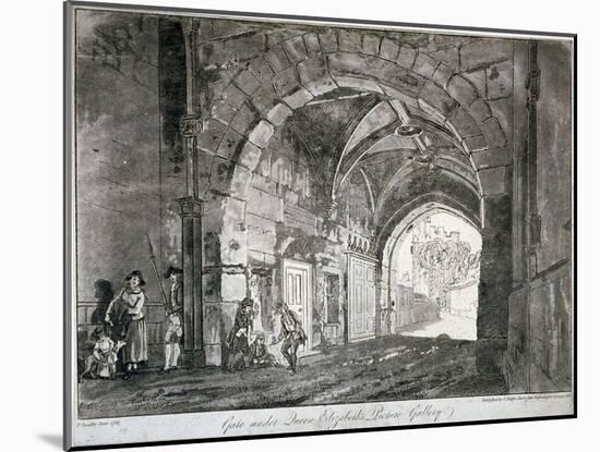 Gate under Queen Elizabeth's Picture Gallery, Windsor Castle, Berkshire, 1812-Paul Sandby-Mounted Giclee Print