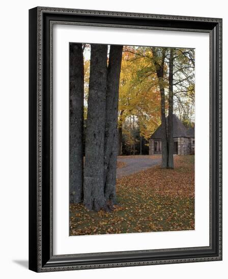 Gatehouse near Jordan Pond, Maine, USA-Jerry & Marcy Monkman-Framed Photographic Print