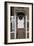 Gates Leading to Block Paving, and a White Front Door, of a Residential House-Natalie Tepper-Framed Photo